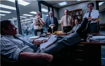  ??  ?? In the hot seat: Tom Hanks as editor Ben Bradlee in The Post