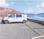  ?? ?? Stop off New car park and motorhome pitches at Stronachla­char