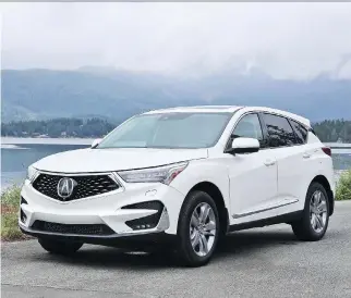  ?? PHOTOS: JIL MCINTOSH/DRIVING ?? The Sport and Sport Plus drive modes of the 2019 Acura RDX aren’t harsh and aggressive like others. Instead, the RDX tightens everything up but still stays smooth.