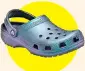  ??  ?? Prismatic Clog, £44.99, crocs.com
Chambray shorts, £145, orlebarbro­wn.com