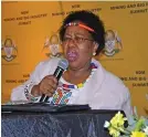  ??  ?? Mayor of Nkangala district municipali­ty Sarah Masilela