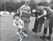  ?? PROVIDED TO CHINA DAILY ?? Chen Xingyu, a 5-year-old boy from Chongqing, started to play rugby six months ago.