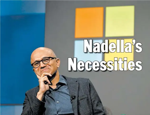  ?? TED S. WARREN/AP ?? Microsoft CEO Satya Nadella, at a shareholde­rs meeting in 2018, says great leaders exhibit clarity.