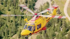  ??  ?? Sicurezza .
L’elicottero di Leonardo AW 169 impiegato prevalente­mente nel servizio medico d’emergenza