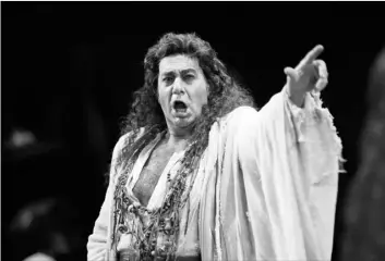  ??  ?? In this 1994 file photo, Placido Domingo performs in the San Francisco Opera’s production of “Herodiade” in San Francisco. AP Photo/DWAyne neWton