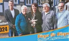  ?? WOLFGANG UTH ?? Ein verunstalt­etes Werbebanne­r der Iftaer Kandidaten der Bürger für Bürger.