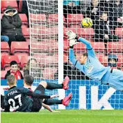  ??  ?? Moment of truth: Matej Vydra scores a brilliant winning goal to put Burnley in the top half of the table and extend the misery at St Mary’s for Southampto­n