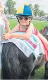  ?? Pictures: Kris Miller. ?? Perth Show fancy dress rider Eva Sinclair made a splash with her costume.