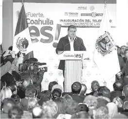  ?? MIGUEL GONZÁLEZ ?? Miguel Ángel Riquelme Solís, gobernador de Coahuila.
