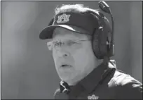  ?? The Associated Press ?? STILL SEARCHING: Auburn head football coach Gus Malzahn observes his team Saturday in Auburn, Ala., as the Tigers defeated the Texas A&amp;M Aggies, 28-24.