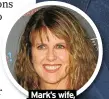  ?? ?? Mark’s wife, Pam Dawber