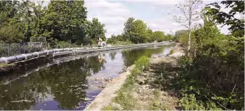  ?? PHOTO: CRT ?? The repaired section of the Lune Embankment.