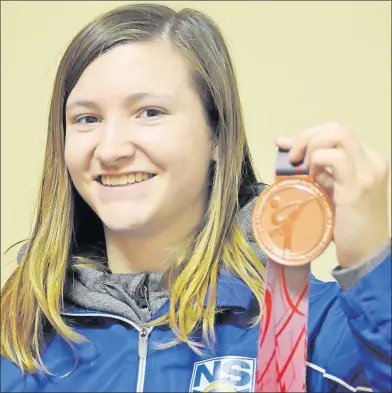  ?? JENNIFER VARDY LITTLE ?? New Minas teen Adee Burgess brought home a bronze medal after competing at a national karate tournament with Team Nova Scotia recently.