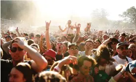  ?? Photograph: Mark Metcalfe/Getty Images ?? Festivalgo­ers at Splendour in the Grass. The event was cancelled this year but live music operators say giving more money to festivals won’t address structural problems.