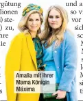  ??  ?? Amalia mit ihrer Mama Königin Máxima