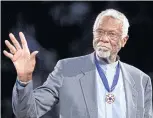  ?? REUTERS ?? Legendary basketball player and coach Bill Russell attends an NBA game in 2011.