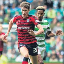  ??  ?? Jack Hendry in action against Celtic in October.