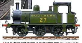  ?? MATTHEW COUSINS ?? How No. 27 will eventually look, in lined Southern green.