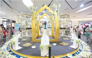  ??  ?? Nine sacred Buddha statues will be housed at the Hall of Fame during the Songkran festival.