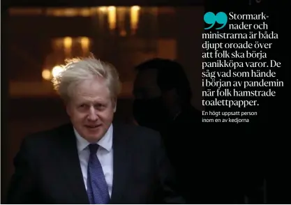  ?? FOTO: FRANK AUGSTEIN/TT-AP ?? Premiärmin­ister Boris Johnson uppmanar britterna att vara förberedda på ett avtalslöst utträde den 1 januari.
■