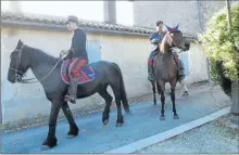  ??  ?? Avec les chevaux aussi qui ont payé un lourd tribut pendant la Grande Guerre.