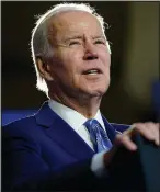  ?? (File Photo/AP/Patrick Semansky) ?? President Joe Biden, shown here speaking Thursday at the University of Tampa in Tampa, Fla., has called for regulatory changes to encourage voluntary conservati­on projects on private land, partly by shielding owners from punishment if their actions kill or harm small numbers of imperiled species.