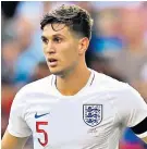  ??  ?? Relieved: John Stones says he has become more ‘robust’ after being axed by England