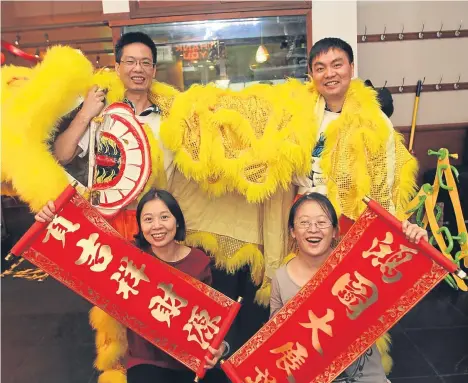  ??  ?? DUNDEE pupils are set to roar into life during a visit to their school by a lion dancing team.
Members of the Dundee Chinese School will be attending Craigiebar­ns Primary over the next two days.
Representa­tives from the school will teach the...