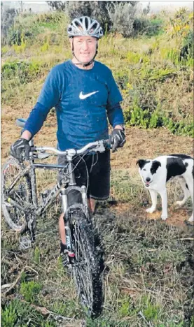  ??  ?? Rough ride: Plimmerton man Vince Langford will ride 12,000 kilometres across Africa next year in memory of wife Fran, who died of breast cancer last August, and to raise money for the Cancer Society.