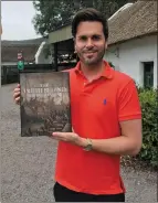  ??  ?? Jerry Mulvihill at the Red Fox Inn with his new Famine history.