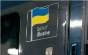  ?? Southeaste­rn ?? RIGHT: Spirit of
Ukraine vinyl nameplates applied to Southeaste­rn Class 707 ‘City Beam’ 707001 at Cannon Street station on February 24, which was named to mark the first anniversar­y of the Russian invasion of Ukraine.