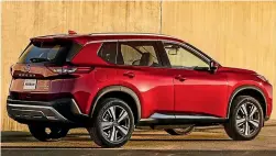  ??  ?? Despite that plastic cladding, the X-trail isn’t really an off-roader.