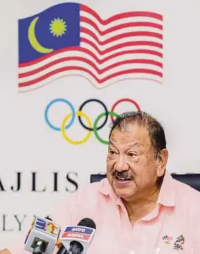  ??  ?? OCM president Tunku Imran Tuanku Ja'afar says only two of the three athletes who failed their doping test agree to have their B samples tested. ASYRAF HAMZAH