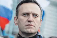 ?? FOTO: PAVEL GOLOVKIN/DPA ?? Laut einem Speziallab­or der Bundeswehr wurde Alexej Nawalny mit dem chemischen Nervenkamp­fstoff Nowitschok vergiftet.