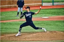  ?? JESSICA ROBERTS/WRIGHT STATE ATHLETICS ?? Wright State left-hander Sebastian Gongora, a Chaminade Julienne grad, earned Horizon League pitcher of the week honors for a recent shutout victory over Youngstown State.