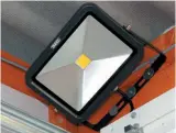  ?? ?? Positionin­g LED floodlight­s to illuminate the areas of the workshop where you need extra light is one of our top recommenda­tions.