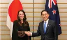  ?? Mayama/SOPA Images/REX/Shuttersto­ck ?? New Zealand’s prime minister Jacinda Ardern meets with her Japanese counterpar­t Fumio Kishida during a visit to Japan in Tokyo. Photograph: Kimimasa