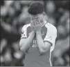  ?? ?? Declan Rice reacts during Arsenal’s loss on Sunday.