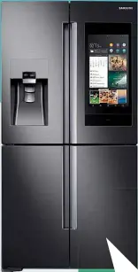  ??  ?? The Samsung Family Hub fridge-freezer auto-generates shopping lists, helps you meal-plan and shop