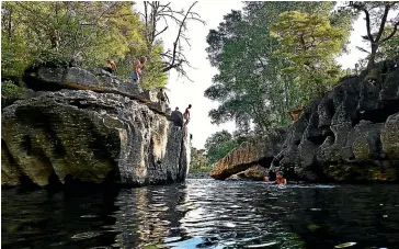  ?? NGARETA CAMPION ?? Paynes Ford on the outskirts of Takaka is one of the popular swimming spots tested over summer. Its results were in the ‘‘blue/excellent’’ category for the 2019-20 season.