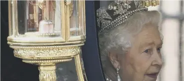  ?? ?? ↑ The Queen’s famous Diamond Diadem and jewels are to go on show at royal residences