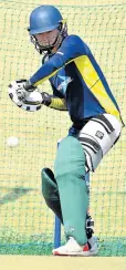  ?? Picture: GALLO IMAGES/JOHAN RYNNERS ?? READY FOR BIG TEST: Proteas player Robyn Searle. Conditions have not been easy for batting.