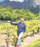 ??  ?? Marc Kent in his vineyard