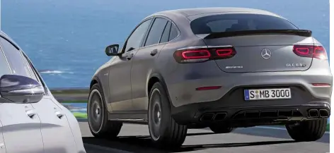  ??  ?? NEED TO KNOW As before, the GLC 63 is available both as a standard SUV and in the Coupé form driven here