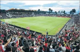  ?? PERE DURAN / NORD MEDIA ?? El estadio de Montilivi, el día del ascenso a Primera División