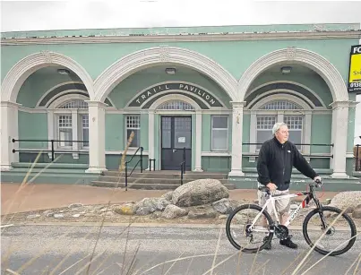  ?? Picture: Paul Reid. ?? David Wood of the community group at the Traill Pavilion in Montrose.