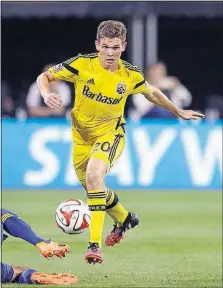  ?? ROBERTSON/DISPATCH] [KYLE ?? Wil Trapp doesn’t pile up goals and assists, but he is crucial to building the Crew’s attack from his midfielder spot. Where: TV:
Radio: Records: Projected starters: Crew— Toronto FC— On Toronto: