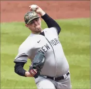  ?? Patrick McDermott / Getty Images ?? The Yankees’ Jordan Montgomery pitches against the Orioles in the first inning Sunday.