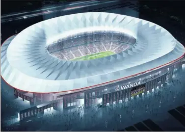  ??  ?? WANDA METROPOLIT­ANO. Así lucirá el nuevo estadio del Atlético a partir de agosto.