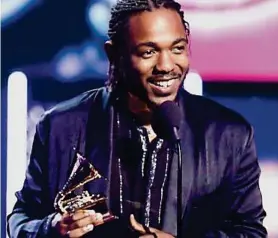  ??  ?? Erster Hip-hop-künstler mit Pulitzerpr­eis: Kendrick Lamar